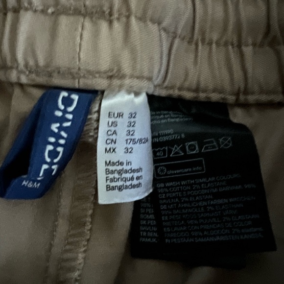 H&M Twill joggers size 32 - Picture 3 of 4